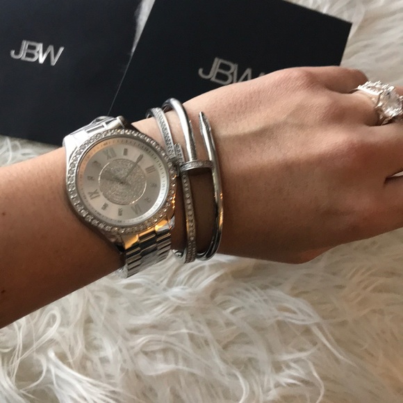 Diamond and crystals watch - Picture 2 of 5